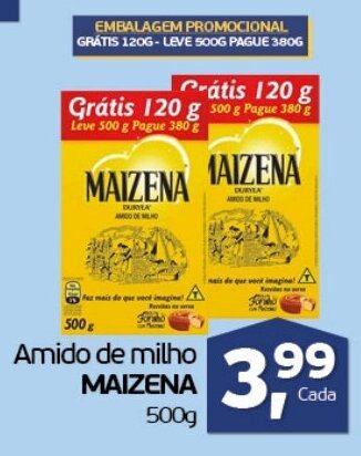 Cometa Supermercados Amido de Milho Maizena 500g oferta