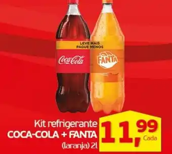 Cometa Supermercados Kit Refrigerante Coca Cola + Fanta 2L oferta