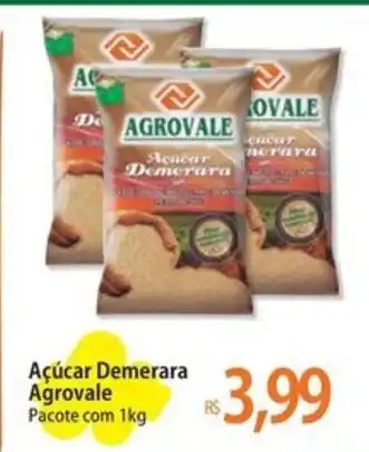 Açúcar Demerara Agrovale Pacote