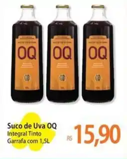 Atacadão Suco de Uva OQ Integral Tinto Garrafa oferta
