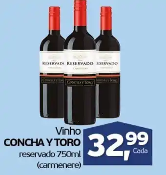 Cometa Supermercados Vinho Concha y Toro 750ml oferta