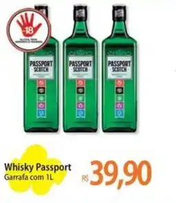 Atacadão Whisky Passport Garrafa oferta
