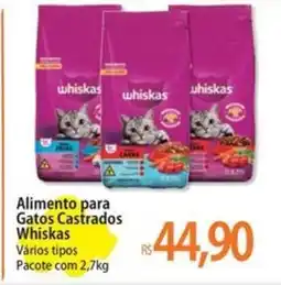 Atacadão Alimento para Gatos Castrados Whiskas oferta