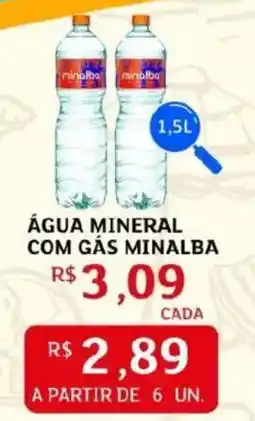 Assaí Atacadista Água mineral com gás minalba oferta