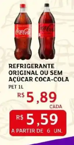 Assaí Atacadista Refrigerante original ou sem açúcar coca-cola oferta