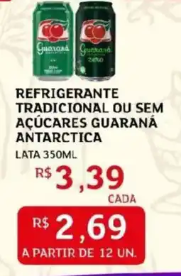Assaí Atacadista Refrigerante tradicional ou sem açúcares guaraná antarctica oferta