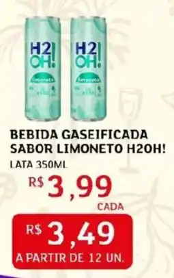 Assaí Atacadista Bebida gaseificada sabor limoneto h2oh! oferta
