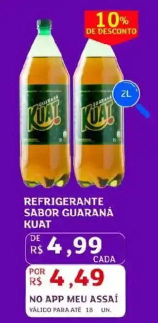 Assaí Atacadista Refrigerante sabor guarana kuat oferta