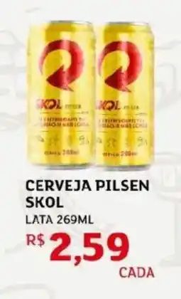 Assaí Atacadista Cerveja pilsen skol lata oferta