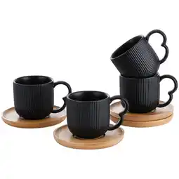 Benoit Conjunto de Xicara com Pires 90ml Hauskraft 4 Peças oferta