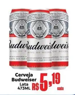 Supermercados Mateus Cerveja Budweiser Lata oferta