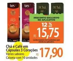 Atacadão Chá e Café em Cápsulas 3 Corações oferta