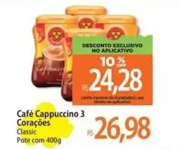 Atacadão Café Cappuccino 3 Corações Classic oferta