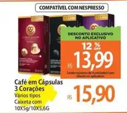 Atacadão Café em Cápsulas 3 Corações oferta