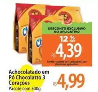 Achocolatado em Pó Chocolatto 3 Corações Pacote
