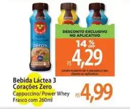 Atacadão Bebida Láctea 3 Corações Zero oferta