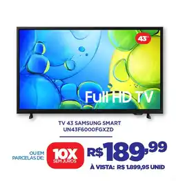 DB Supermercados Tv 43 samsung smart UN43F6000FGXZD oferta