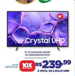 DB Supermercados Tv 55 samsung smart 4K UN55U8600FGXZD oferta