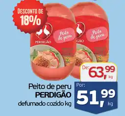 Cometa Supermercados Peito de peru PERDIGÃO defumado cozido oferta