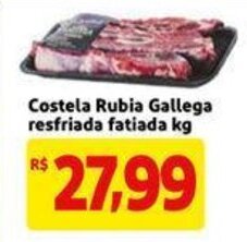 Costela Rubia Gallega resfriada fatiada 1kg