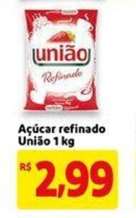 Mercado Extra Acucar refinado Uniao 1kg oferta