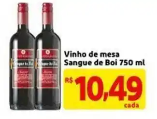 Mercado Extra Vinho de Mesa Sangue de Boi 750ml oferta