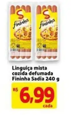 Mercado Extra Linguica mista cozido defumada Finiha Sadia 240g oferta