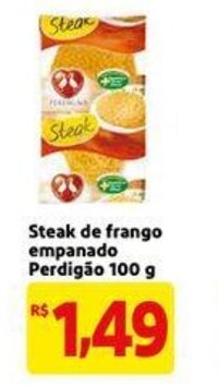 Mercado Extra Steak de frango empanado Perdigao 100g oferta