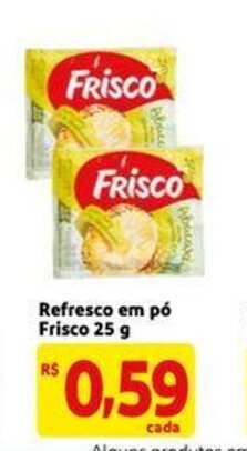 Mercado Extra Refresco em po Frisco 25g oferta
