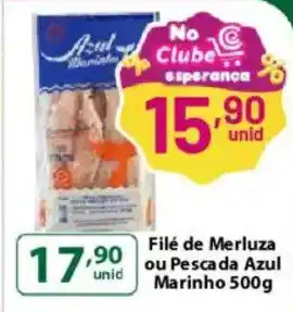 Comercial Esperança Filé de Merluza ou Pescada Azul Marinho oferta