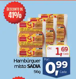 Cometa Supermercados Hambúrguer misto SADIA oferta