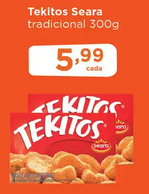 Cometa Supermercados Tekitos Seara tradicional oferta