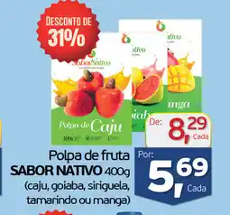 Cometa Supermercados Polpa de fruta SABOR NATIVO oferta