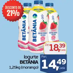Cometa Supermercados logurte Por: BETÂNIA oferta