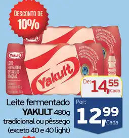 Cometa Supermercados Leite fermentado YAKULT tradicional ou pêssego oferta