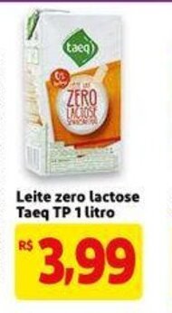 Mercado Extra Leite Zero Lactose Taeq TP 1L oferta