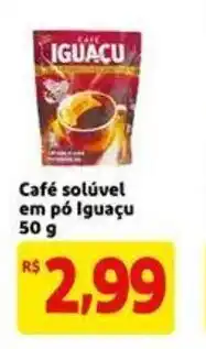 Mercado Extra Cafe Soluvel em po Iguacu 50g oferta
