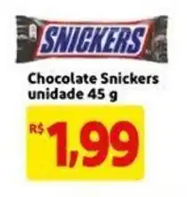 Mercado Extra Chocolate Snickers 45g oferta