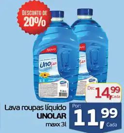Cometa Supermercados Lava roupas líquido UNOLAR maxx oferta