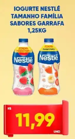 Tatico Iogurte nestlé tamanho família sabores garrafa oferta