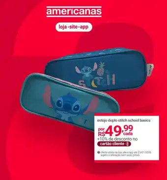 Estojo duplo stitch school basics