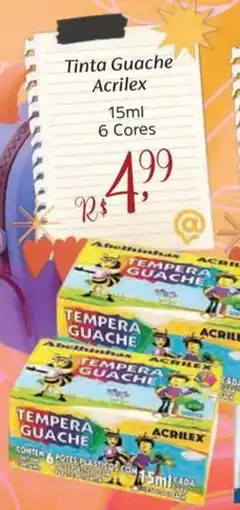 Supermercados Mateus Tinta Guache Acrilex oferta