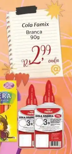 Supermercados Mateus Cola Famix Branca oferta