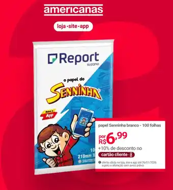 Papel Senninha branco - 100 folhas