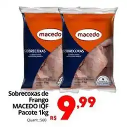 Althoff Supermercados Sobrecoxas de Frango MACEDO IQF Pacote oferta