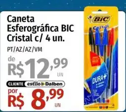 Supermercado Dalben Caneta Esferográfica BIC Cristal oferta