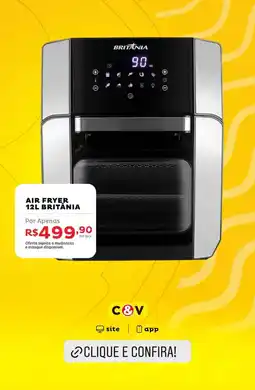 Casa e Vídeo Air fryer britânia oferta