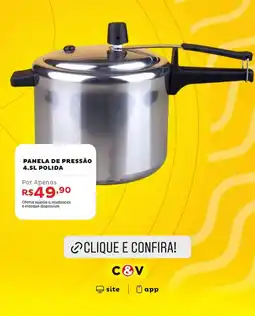 Casa e Vídeo Panela de pressão polida oferta