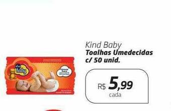 Drogal Kind Baby Toalhas Umedecidas C 50 oferta