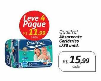Drogal Qualifral Absorvente Geriátrico C 20 oferta